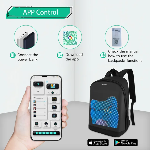 * Digital Billboard Backpack