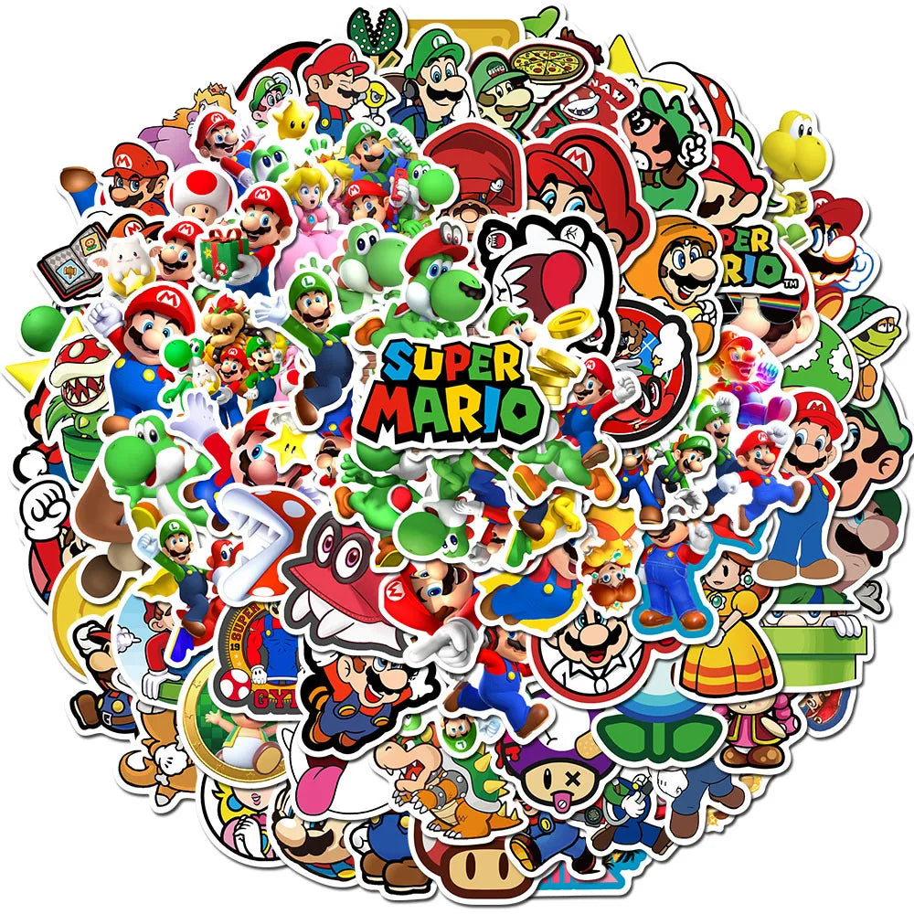 Cool Kidz stickers 100PCS Super Marios Game Stickers
