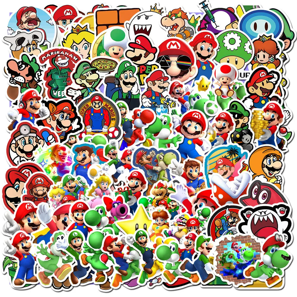 Cool Kidz stickers 100PCS Super Marios Game Stickers
